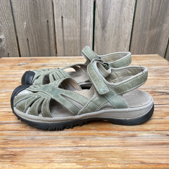 Keen Rose Sandal Waterproof Green Womens Size 9.5 - Picture 3 of 16